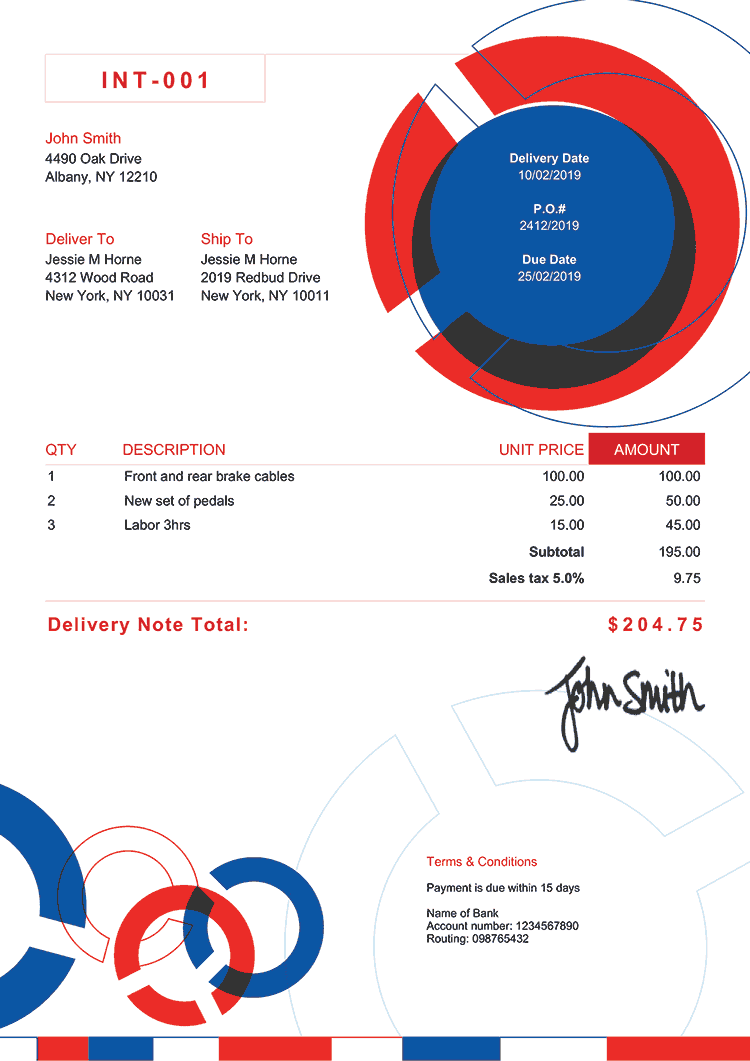 Delivery Note Template En Connect Rbw 